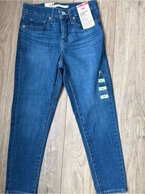 Levi's Mid Blue Ankle Skinny Jeans